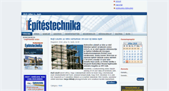 Desktop Screenshot of magyarepitestechnika.hu