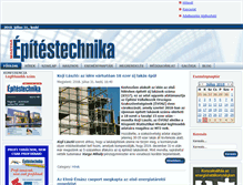 Tablet Screenshot of magyarepitestechnika.hu